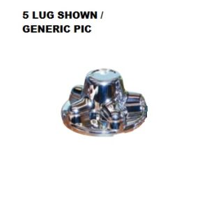 HUB COVER,8 BOLT,7/8" LUGS,CHROME PLASTIC